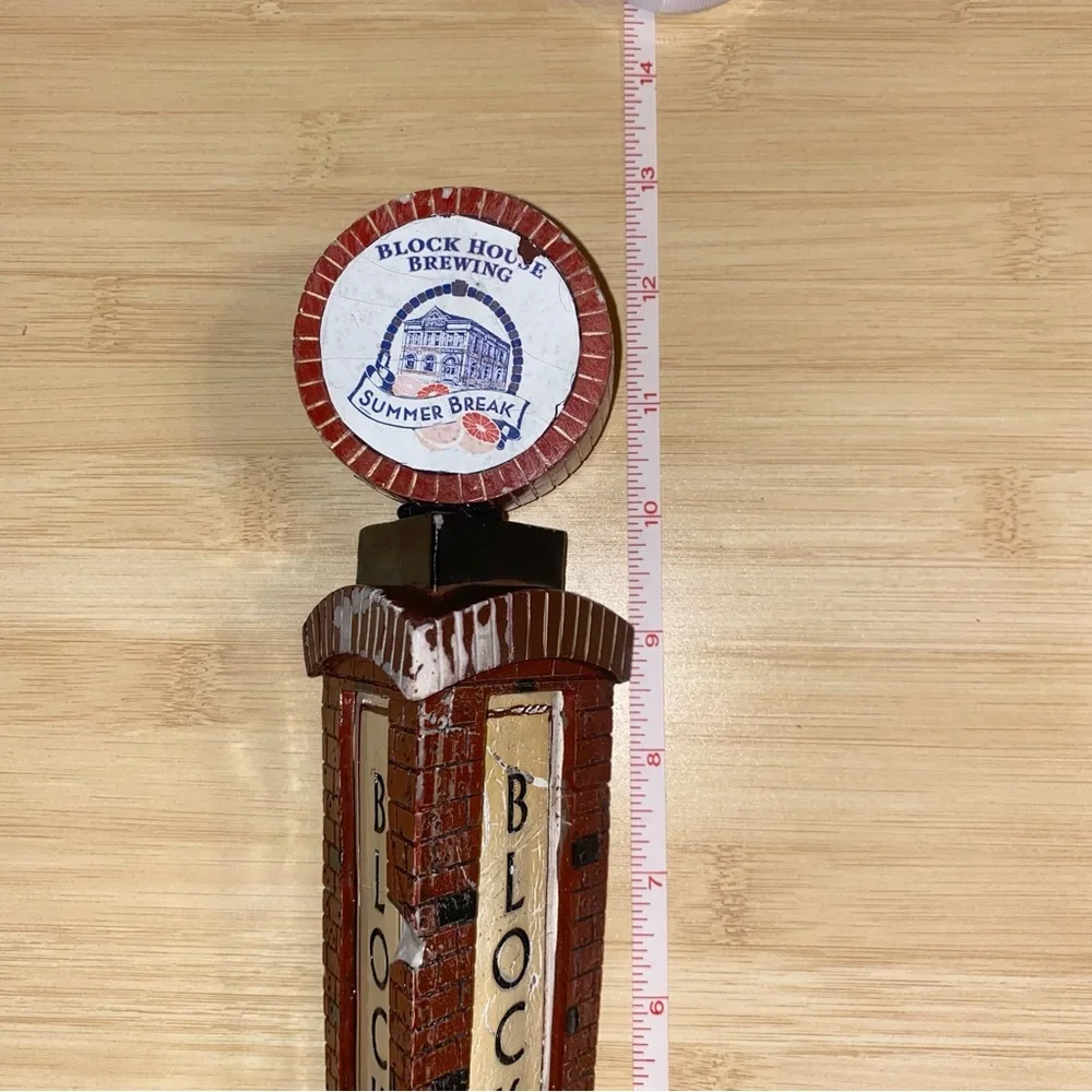 PITTSBURGH BLOCK HOUSE Brewing Summer Break Tap Handle Draft Beer Man Cave